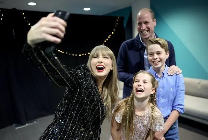El príncipe Guillermo asiste al concierto de Taylor Swift en Londres