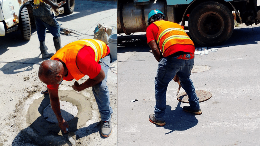 Alcaldía de Santo Domingo Este aclara tapas de filtrantes en la calle Progreso esquina Hípica fueron instaladas conforme al proceso técnico