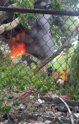Bomberos controlan incendio en área verde de la avenida John F. Kennedy; investigan su origen