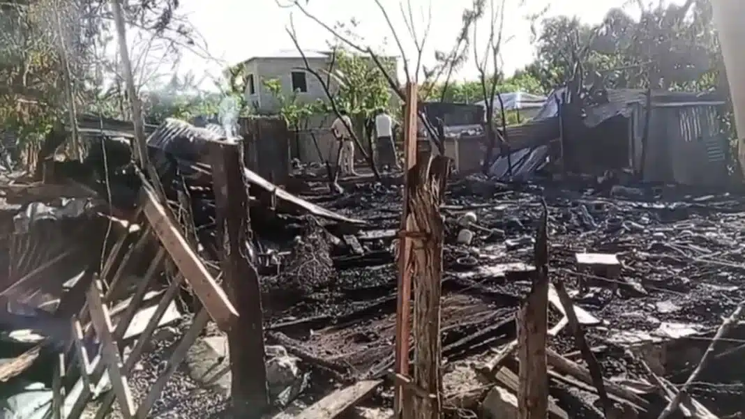 Incendio en Veragua deja una mujer fallecida y tres viviendas destruidas