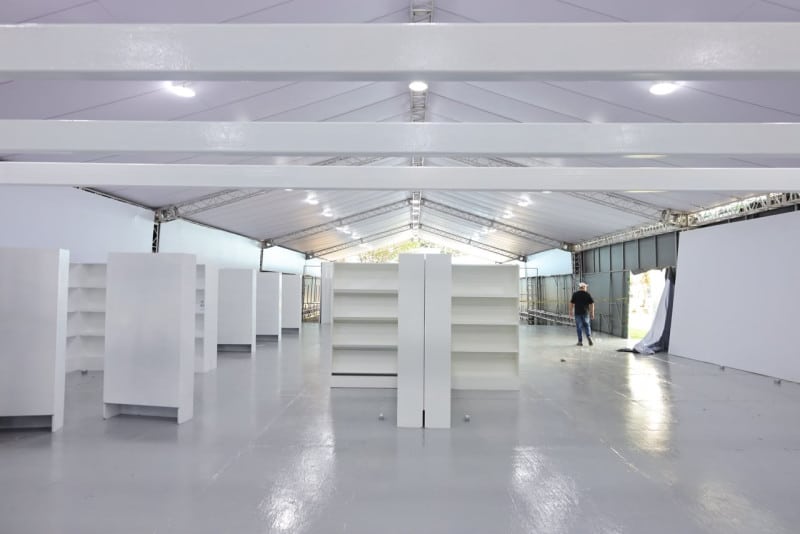 Todo listo en la Plaza de la Cultura para recibir la Feria del Libro 2026