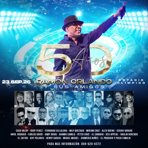 Ramón Orlando hace historia: se agotan las boletas para su concierto de 50 años
