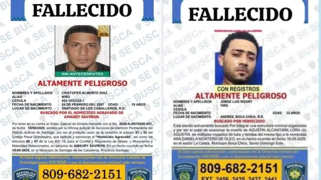 “Yiro” y “Niño” mueren durante enfrentamientos con agentes policiales en SPM y Santiago