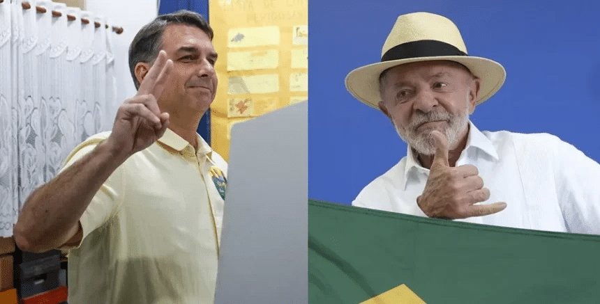 Con el 100 % escrutado, Flávio Bolsonaro supera a Lula y van al balotaje