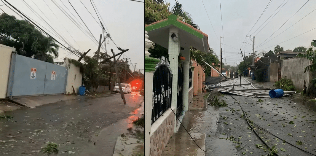 Ventarrón causa estragos en La Vega y alertan por más lluvias en RD