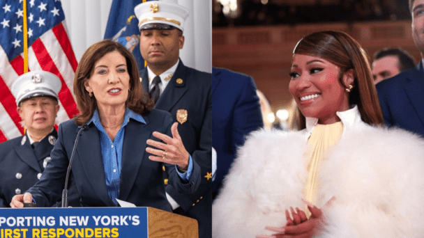 Nicki Minaj y Kathy Hochul chocan en plena recta final electoral en Nueva York